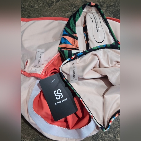 SUUKSESS Tankini, Push Up Knot Front Bathing Suit #800 - Picture 4 of 10